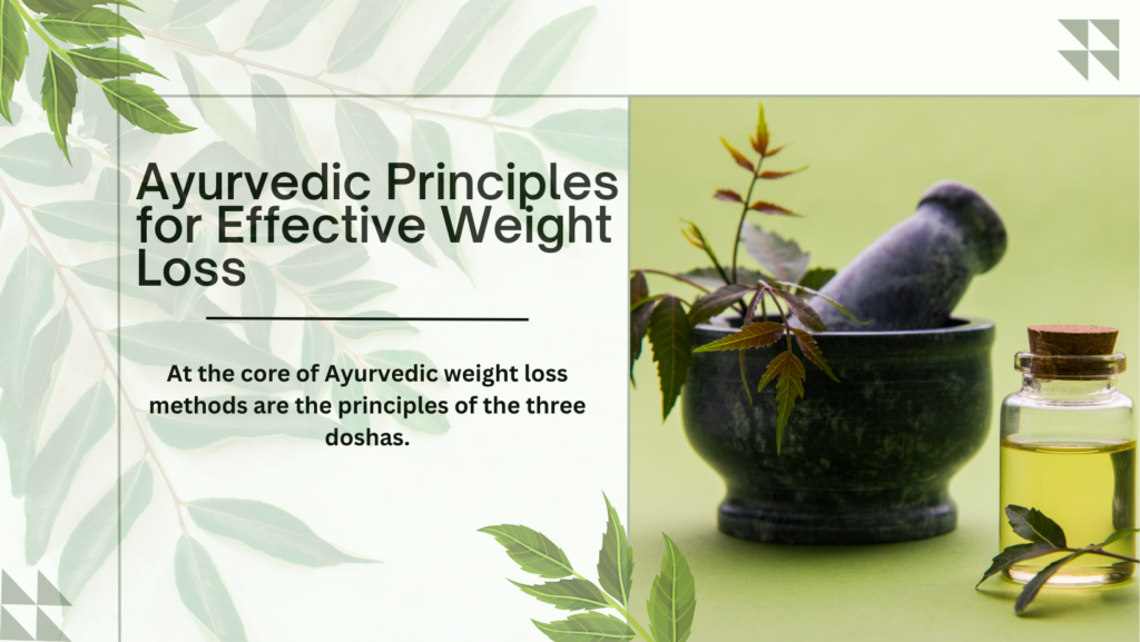 ayurvedic principle for effective weight loss